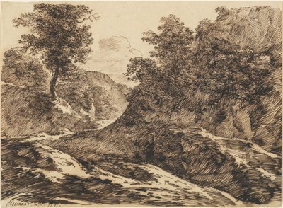 A Path through a Hilly Landscape by Carl Friedrich Ludwig Felix von Rumohr