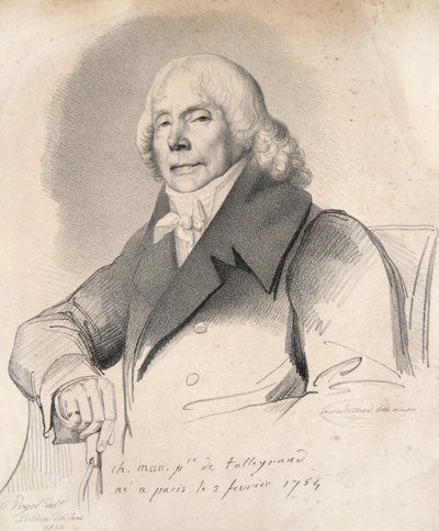 Charles Maurice Prince de Talleyrand, 1834 by Carl Friedrich Otto Vogel