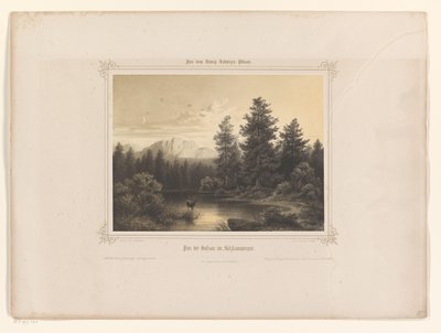 View of a Water in Salzkammergut by Carl Friedrich Würthle