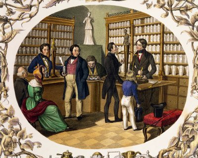 Interior of Austrian Pharmacy by Carl and Geiger Peter Johann Nepomuk Kunz