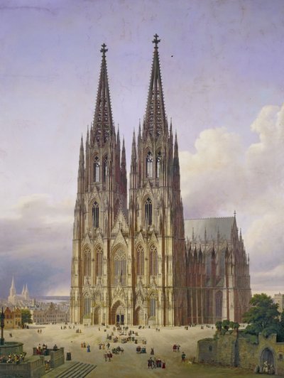 Ideal View of the Cologne Cathedral by Carl Georg Adolph Hasenpflug