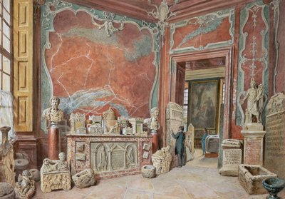 The Marble Cabinet with the Antiques by Carl Goebel d. J.