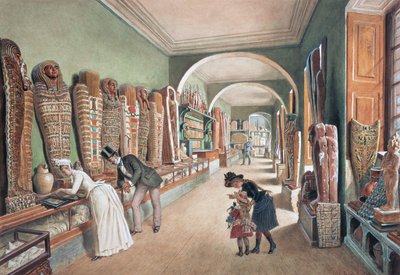 The Corridor and the Last Cabinet of the Egyptian Collection by Carl Goebel d. J.