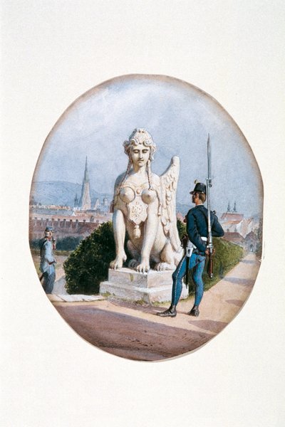 An Infantryman as a Sentry in Front of the Upper Belvedere by Carl Goebel d. J.