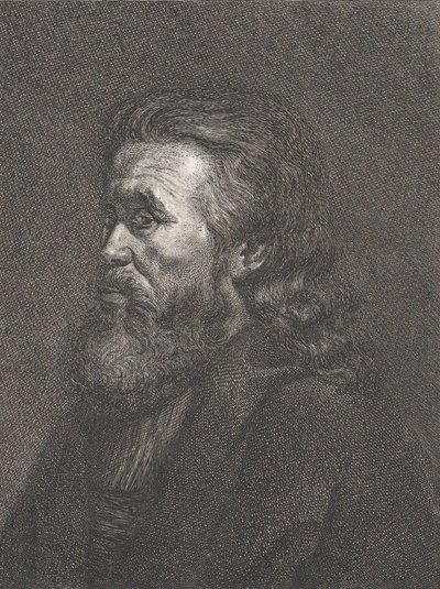 Portrait of an Old Man with a Beard by Carl Gottlieb Rasp