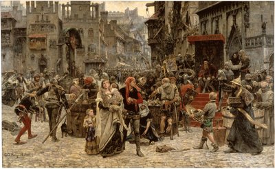 Valdemar Atterdag Holding Visby to Ransom by Carl Gustaf Hellqvist