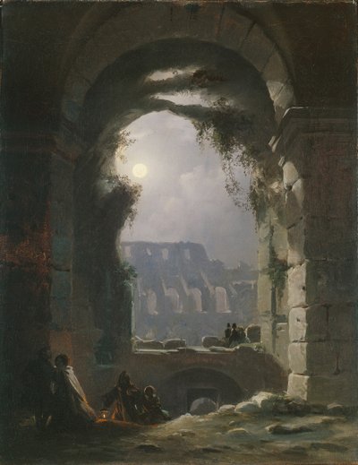 The Colosseum In the Night, Early 1830s by Carl Gustav Carus
