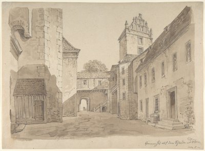 View of the Courtyard of the Castle at Döben by Carl Gustav Carus