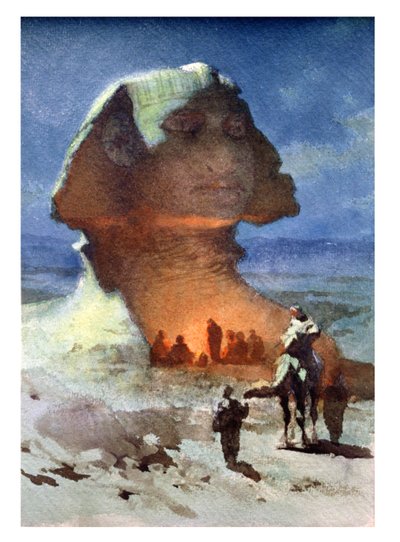 A Night Encampment Before the Sphinx by Carl Haag