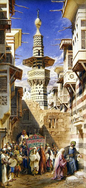 A Street in Damascus, 1890 by Carl Haag