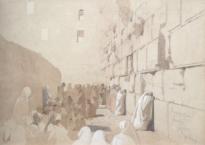 Wailing Wall at Jerusalem by Carl Haag