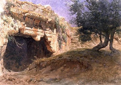 Entrance to the Tombs of the Kings, Jerusalem by Carl Haag