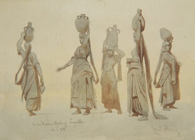 Female Water Carriers, Nazareth by Carl Haag