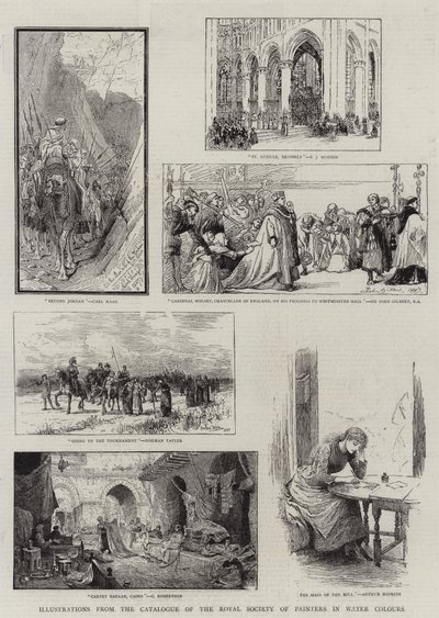 Illustrations from the Catalogue of the Royal Society of Painters in Water Colours by Carl Haag