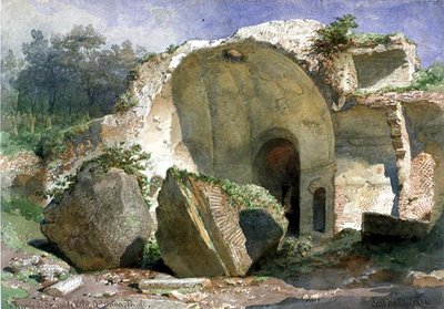 In Tempio di Serapide, Villa Adriana, Tivoli by Carl Haag