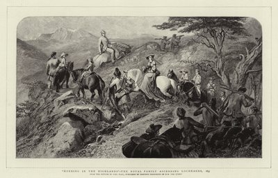 Morning in the Highlands, the Royal Family ascending Lochnagar, 1853 by Carl Haag