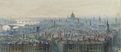 Panorama of London from the Top of the Monument, Looking West by Carl Haag
