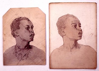 Study of an African Head by Carl Haag