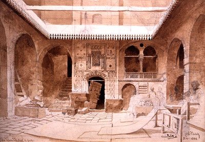 The Chan Chaleel Carpet Bazaar in Cairo by Carl Haag
