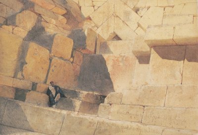 The Entrance to the Pyramid of Cheops, 1860 by Carl Haag