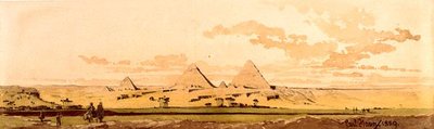 The Pyramids of Giza by Carl Haag