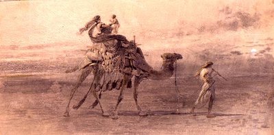 Travelling in the desert by Carl Haag
