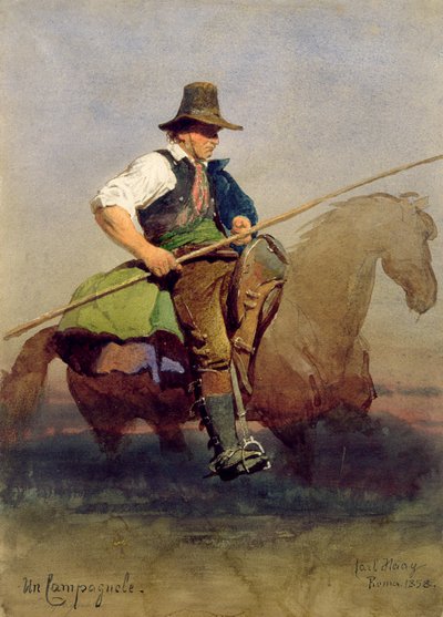 A Roman Peasant on Horseback by Carl Haag