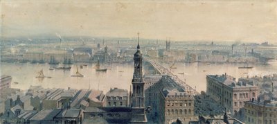 View of London from Monument Looking South, 1848 by Carl Haag