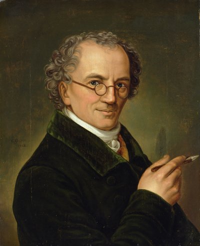 The Artist Friedrich Carl Groger (1766-1838) 1828 by Carl Heinrich Adolph Grimm
