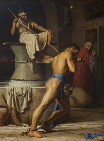 Samson and the Philistines by Carl Heinrich Bloch
