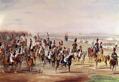 General picture of the French cavalry, circa 1809 (Illustration) by Carl Heinrich Rahl