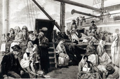 Steerage Passengers Emigrating to the United States of America from Germany, 1899 by Carl Hermann Kuechler
