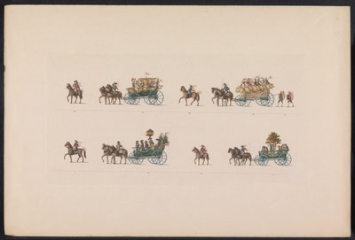 Procession at the Wedding of Princess Sophie, 1842 (plate 5) by Carl Hess