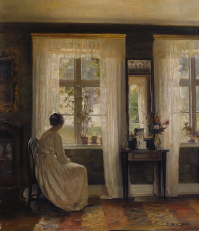 A Lady in an Interior by Carl Holsoe