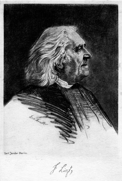 Franz Liszt, Hungarian Composer and Pianist by Carl Jander