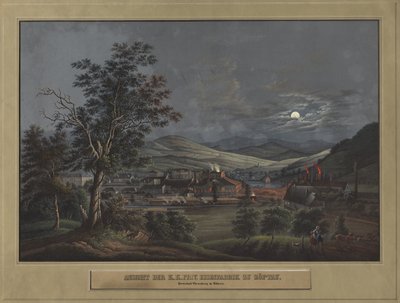 View of the K. K. Private Iron Factory in Zöptau by Carl Julius Rieden