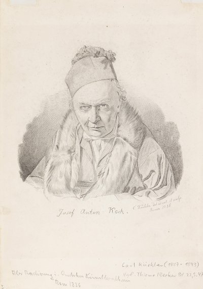 Portrait of the Painter Joseph Anton Koch 1768-1839 by Carl Küchler