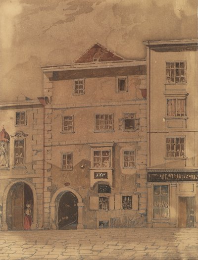 House Where Mozart Died, on Rauhensteingasse in Vienna by Carl L. Wiesböck