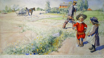 Esbjorn and the Peasant Girl by Carl Larsson