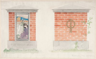 Proposal for a Memorial over Per Hasselberg by Carl Larsson