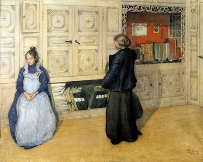 Mother and Daughter by Carl Larsson