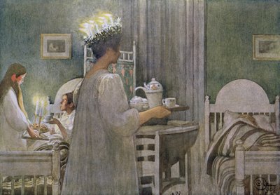 The Feast of St. Lucy on 13th December by Carl Larsson