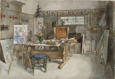 The Studio, from A Home series by Carl Larsson