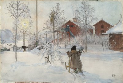 The Yard and Wash-House, from A Home series by Carl Larsson