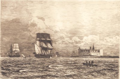 In the Sound at Kronborg by Carl Locher