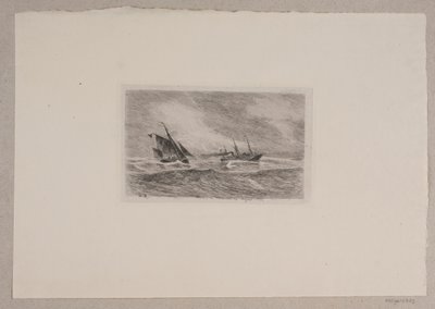 Storm in the North Sea. Arcturus Gets a Pilot by Carl Locher