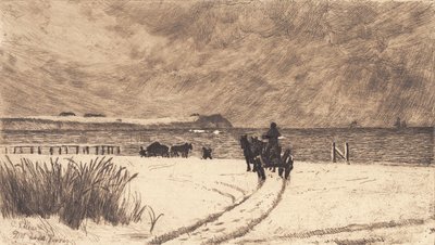 Winter Day at Hornbæk by Carl Locher