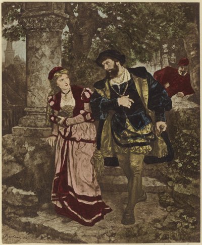Faust and Margaret by Carl Ludwig Friedrich Becker