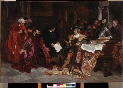 The Emperor Maximilian Receives the Venetian Ambassadors in Verona by Carl Ludwig Friedrich Becker