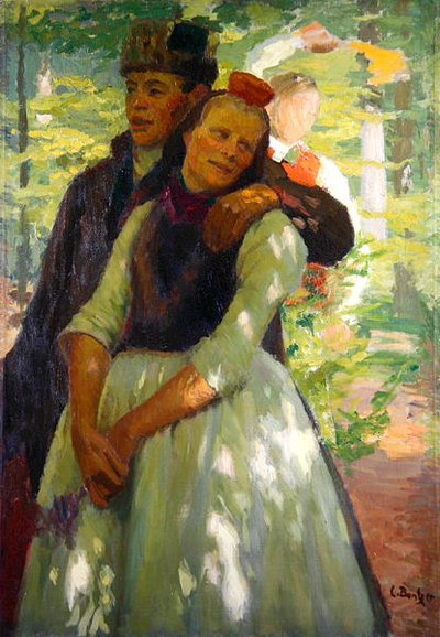 A Couple from Schwalm by Carl Ludwig Noah Bantzer